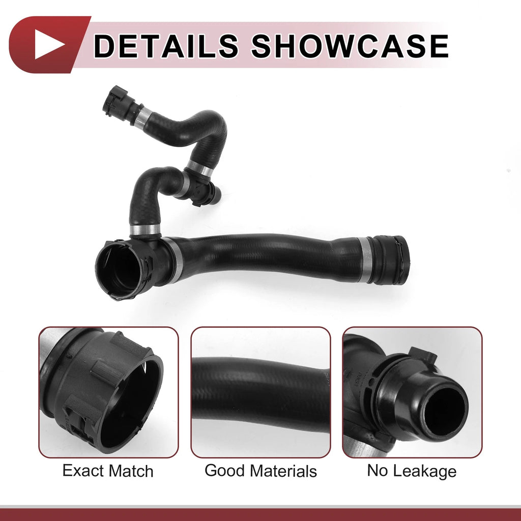 Radiator Coolant Hose for BMW E65 E66 730i 730Li (2000–2008) No. 17127537745 Rubber