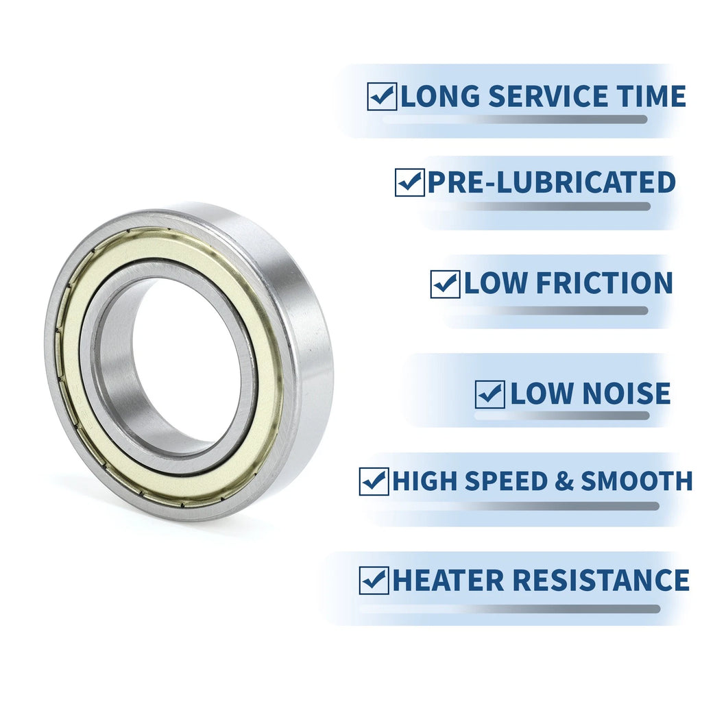 6210ZZ Deep Groove Ball Bearing for Scooter Skateboard Wheel (50x90x20mm)