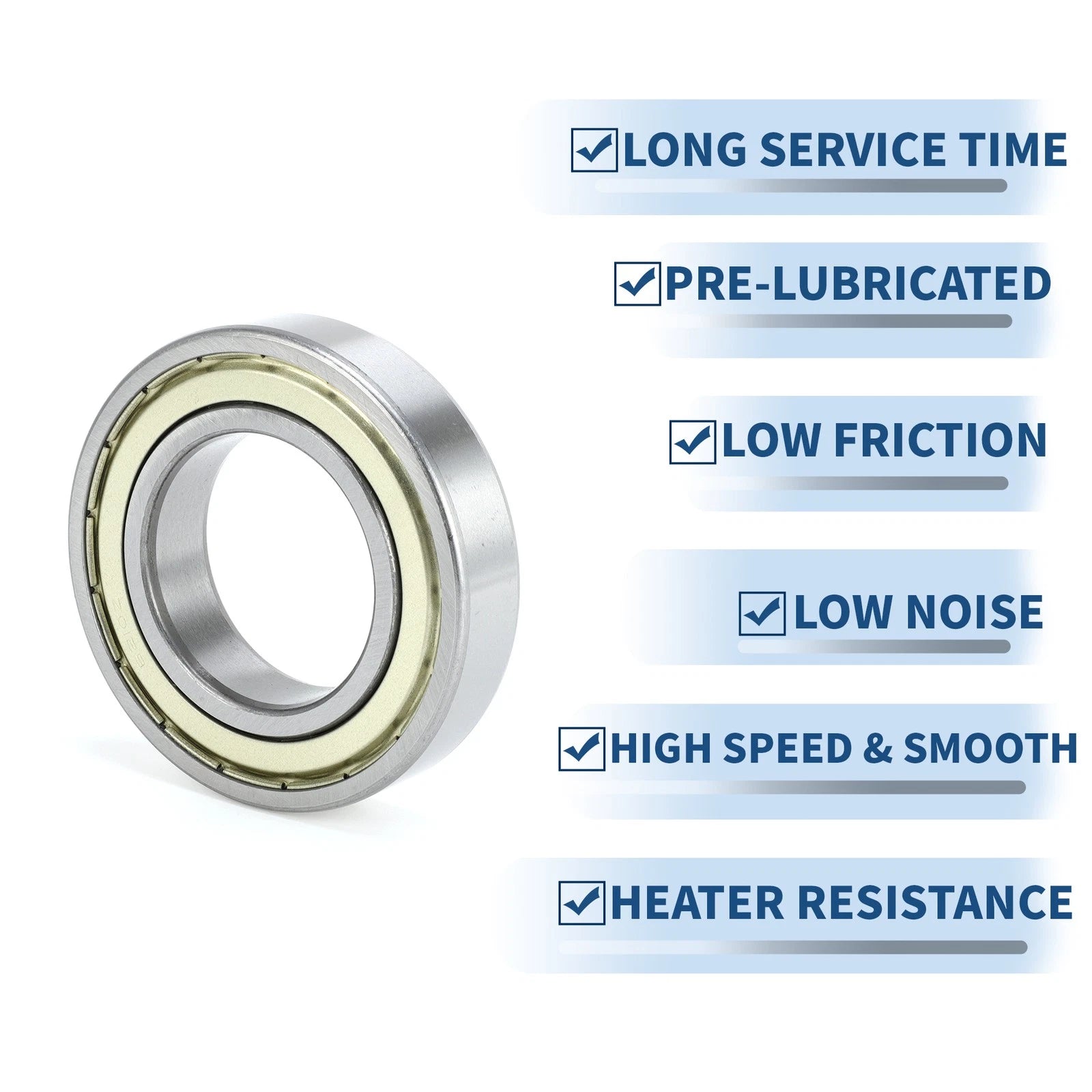 6210ZZ Deep Groove Ball Bearing for Scooter Skateboard Wheel (50x90x20mm)