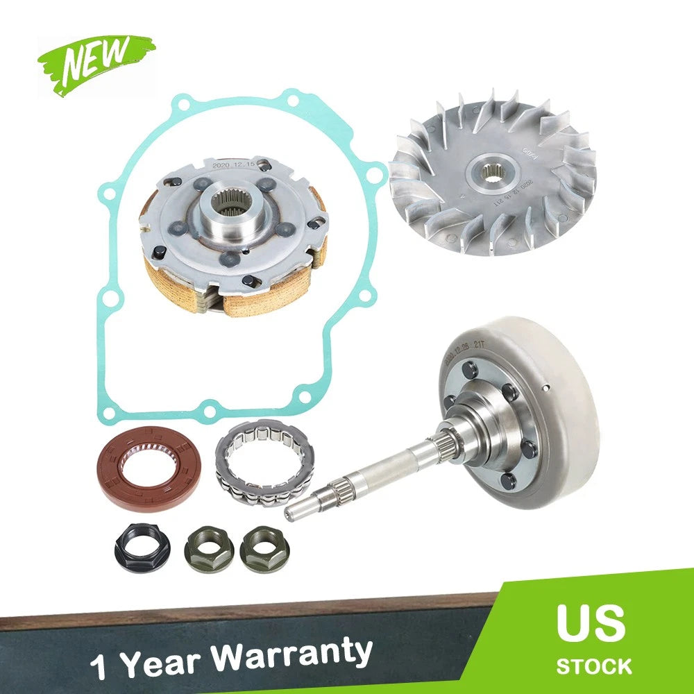 Wet Clutch Drum Housing + Primary Sheave + Pad Shoe for Yamaha Rhino 660 (2004–2007)