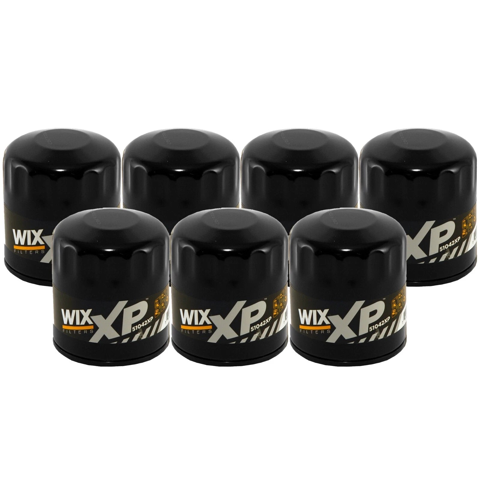 Set of 7 Wix XP Engine Oil Filters for Cadillac Chevy GMC Hummer Saab (StdAsp)