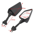 Black Rearview Side Mirrors for KAWASAKI NINJA 250R EX250 (2008-2013)