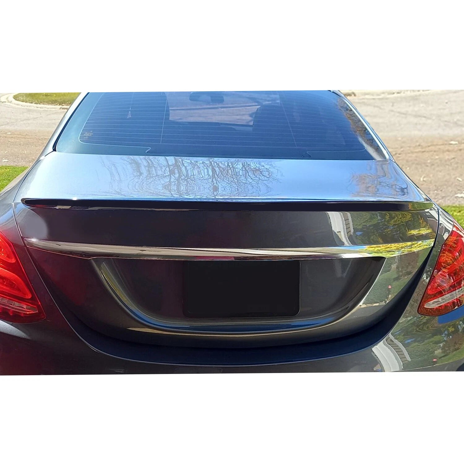 Glossy Trunk Spoiler Lip for Mercedes C-Class (2015–2022)