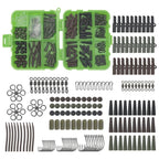173pcs Fishing Gear Set for Hooks Lures Swivels Snaps
