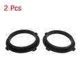 2X Black 6.5" Speaker Mounting Spacer Adaptor Rings for Hyundai IX35 (2012)