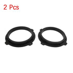 2X Black 6.5" Speaker Mounting Spacer Adaptor Rings for Hyundai IX35 (2012)