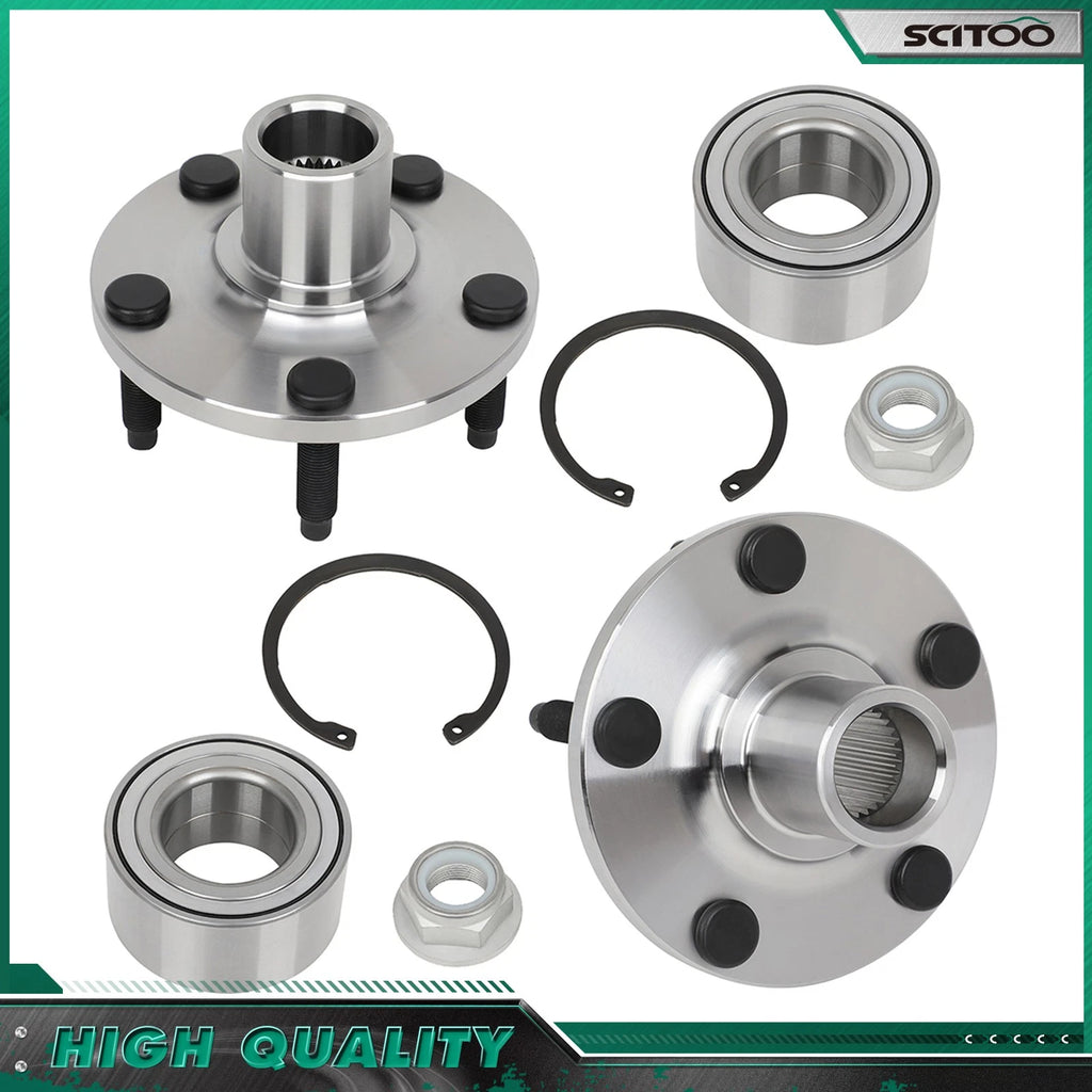 2Pcs Front Wheel Hub & Bearing Kit for Ford Edge Lincoln MKX (2007–2010)