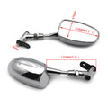 Chrome Mini Mirrors for Honda CBR600RR, Kawasaki Ninja 636 ZX6R, Yamaha YZF R6 R1