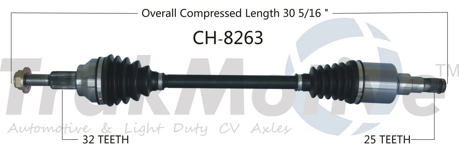 Rear Left CV Axle Shaft for Dodge Journey AWD (2009–2015) SurTrack CH-8263