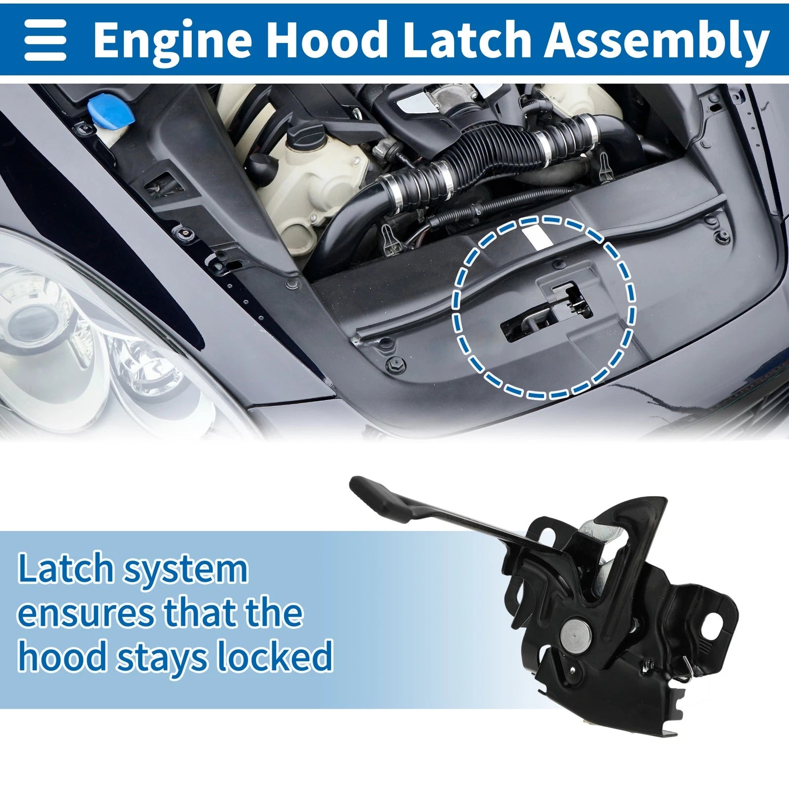 Hood Latch Assembly for Honda Civic (2012) No. 74120TR0A11/HO1234127