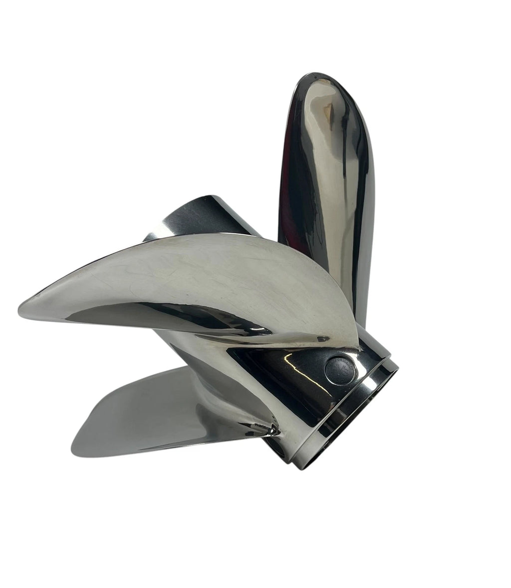 Set of 4 Mercury 14.6 x 19.5P LH Rev 4 XP Pro Finish SS Propellers
