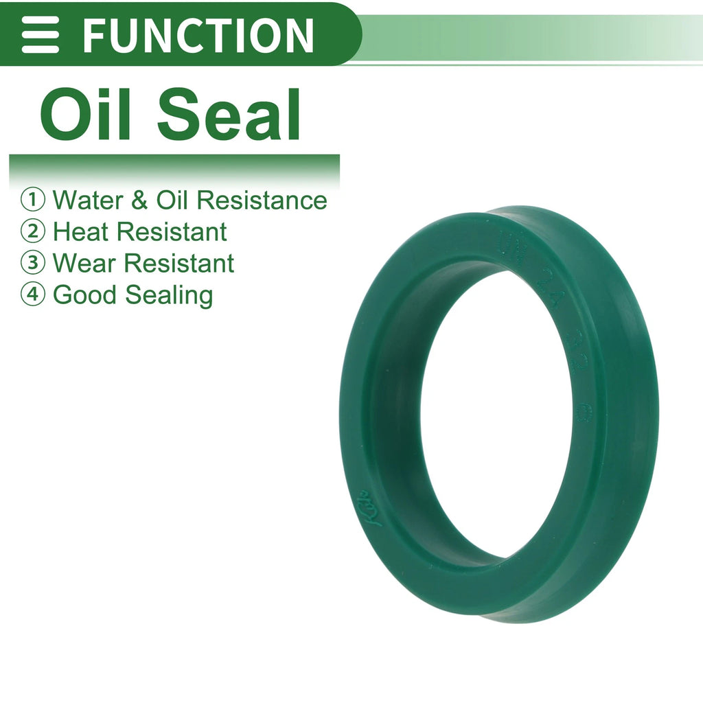 Set of 5 Oil Seal Rotary Shaft Seal 24x32x6mm High Pressure Green
