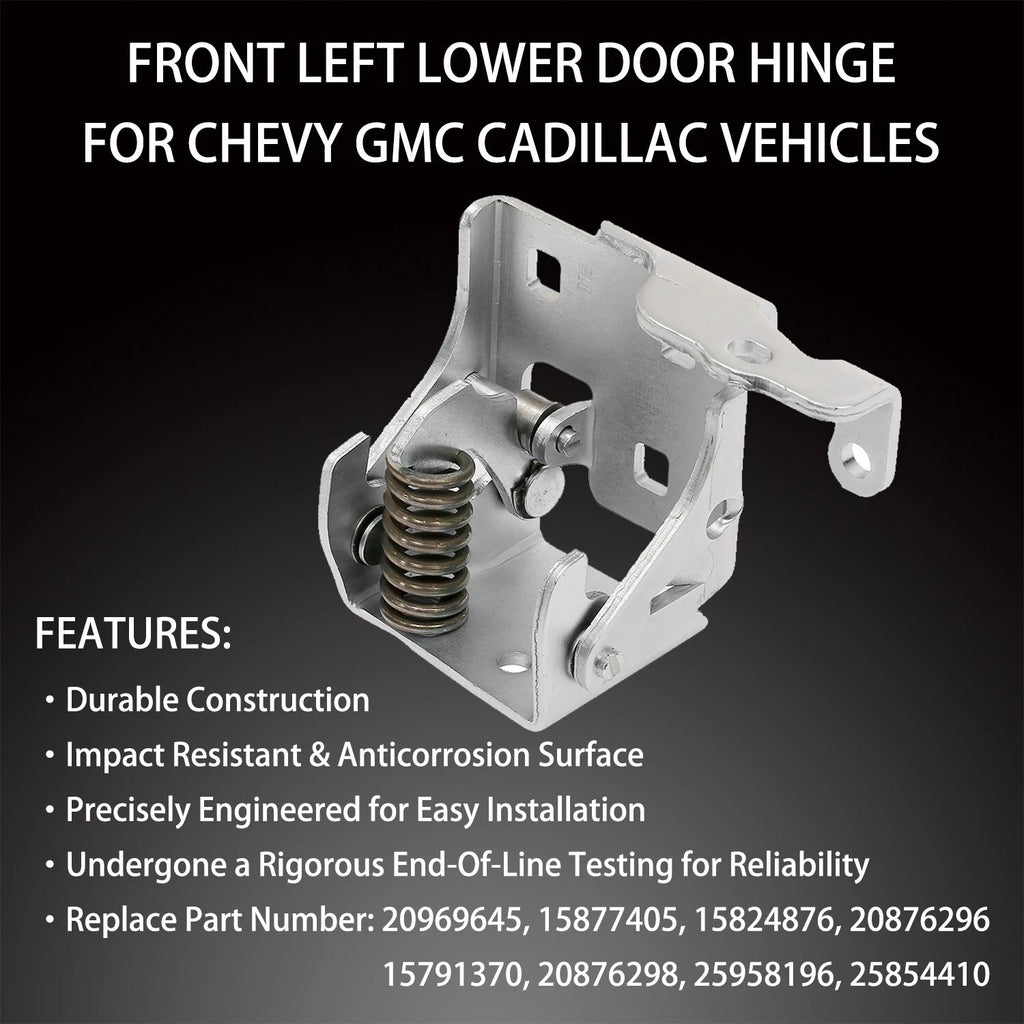 Front Left Lower Door Hinge for Chevy Silverado GMC Sierra (2007-2014)
