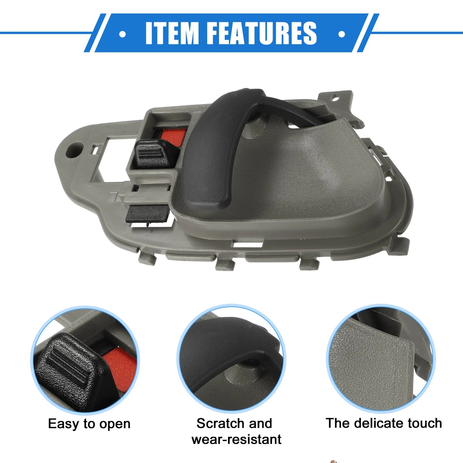 Left Interior Door Handle for Chevy Suburban C1500 (1995–1999) Gray