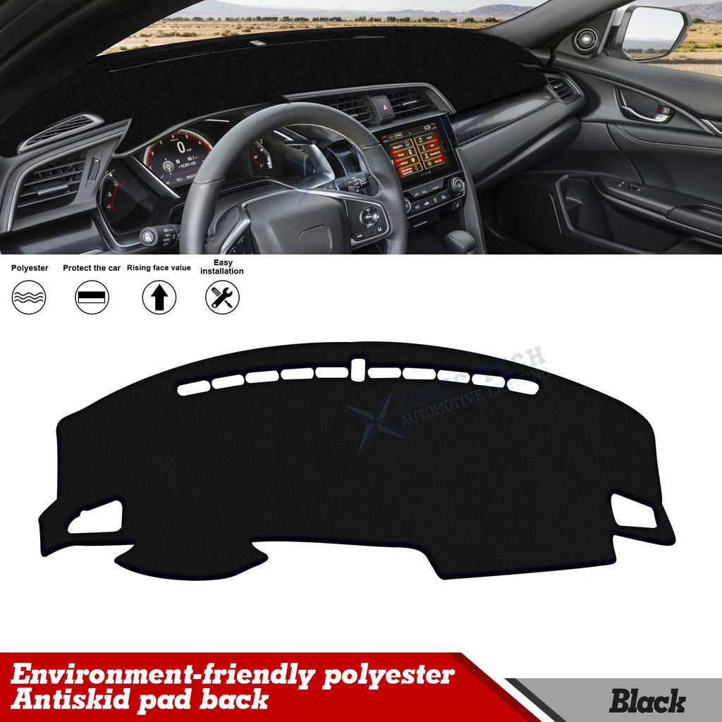 Pre-cut Dash Mat Sun Protector for Honda Civic (2016–2021)