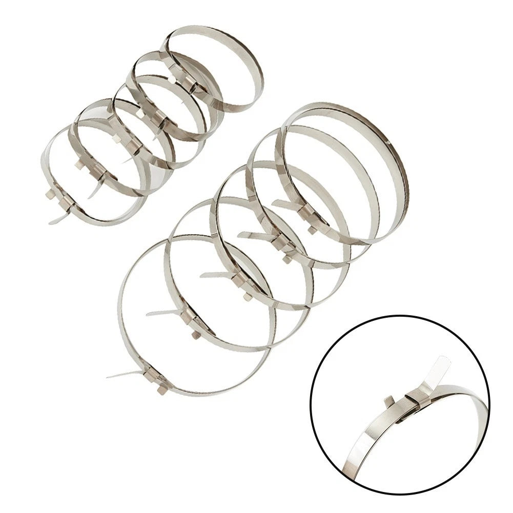 10 PCS Stainless Steel Boot Clips for Axle Joint Maintenance (N/A)
