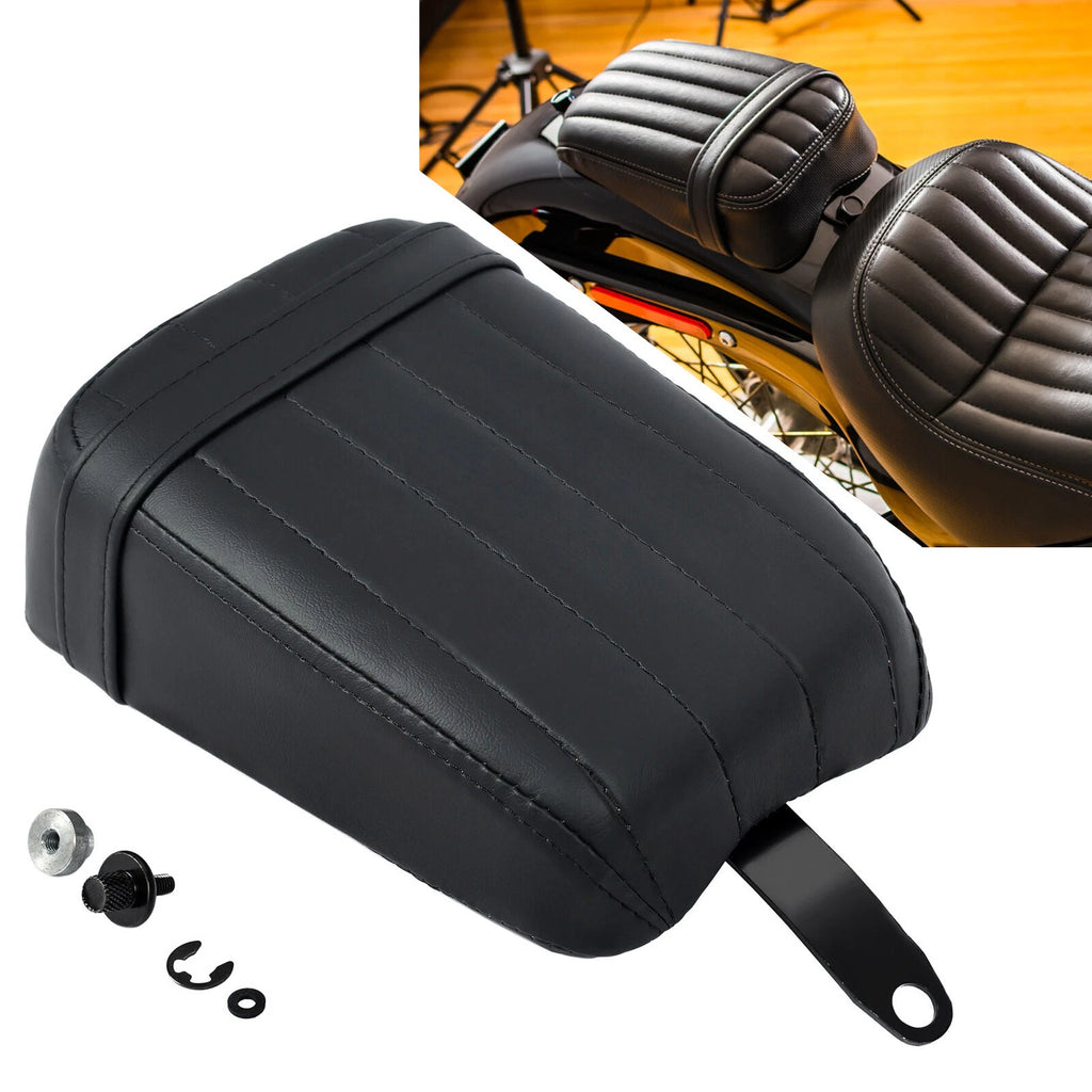 Black Rear Passenger Seat Pillion for Harley Softail FXST FXBB (2018–2023)