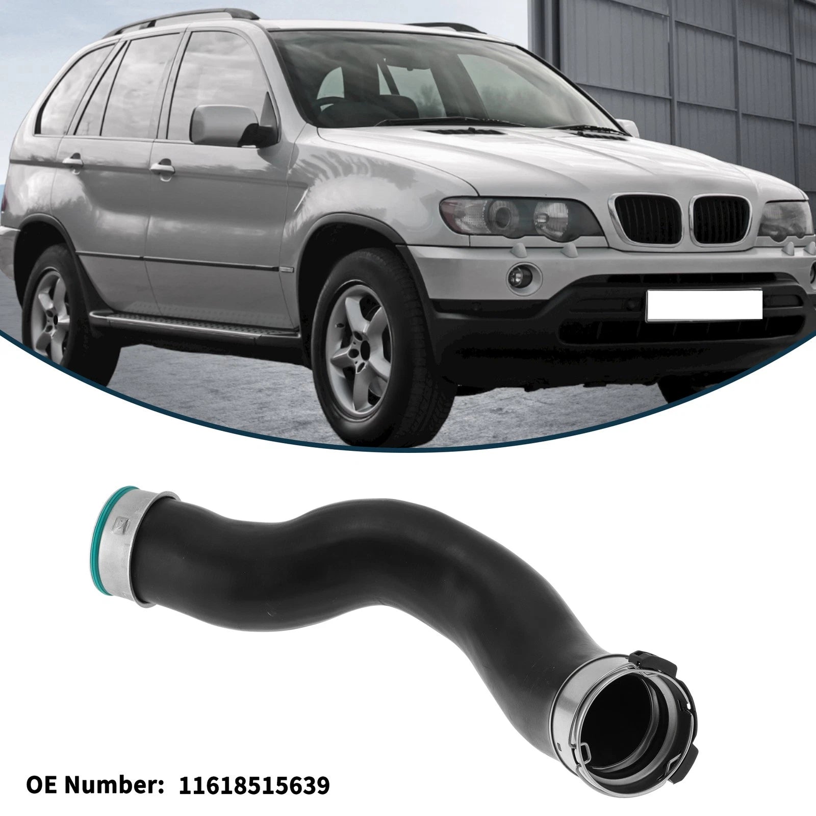 Radiator Hose for BMW X5 F15 F85 (2013–2015) No. 11618515639, Boost Hose Black