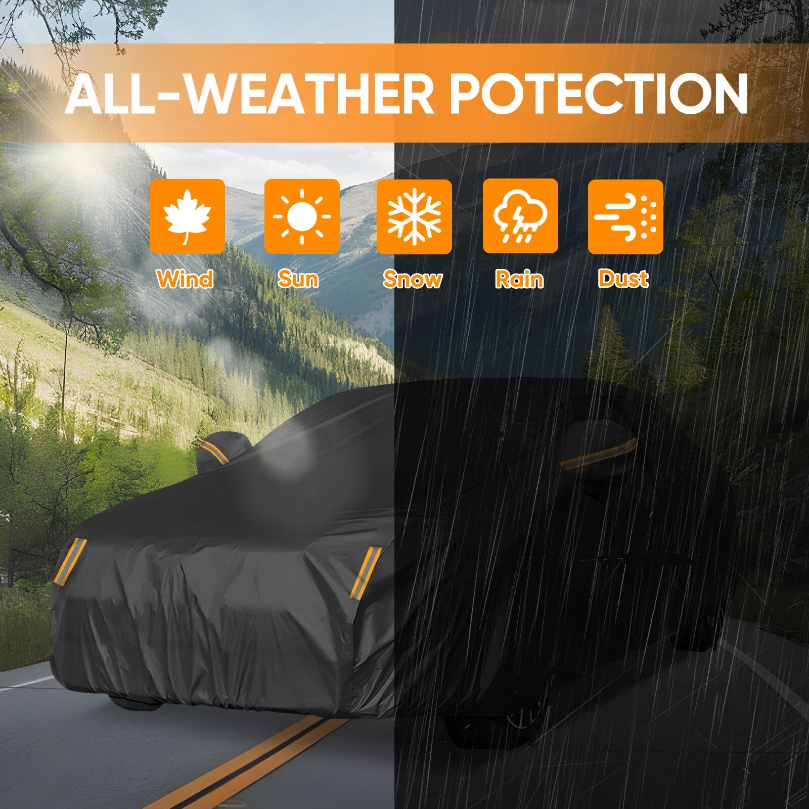 Full Car Cover for Cadillac CT5 CT4 (Waterproof, Dust, Rain, Snow)