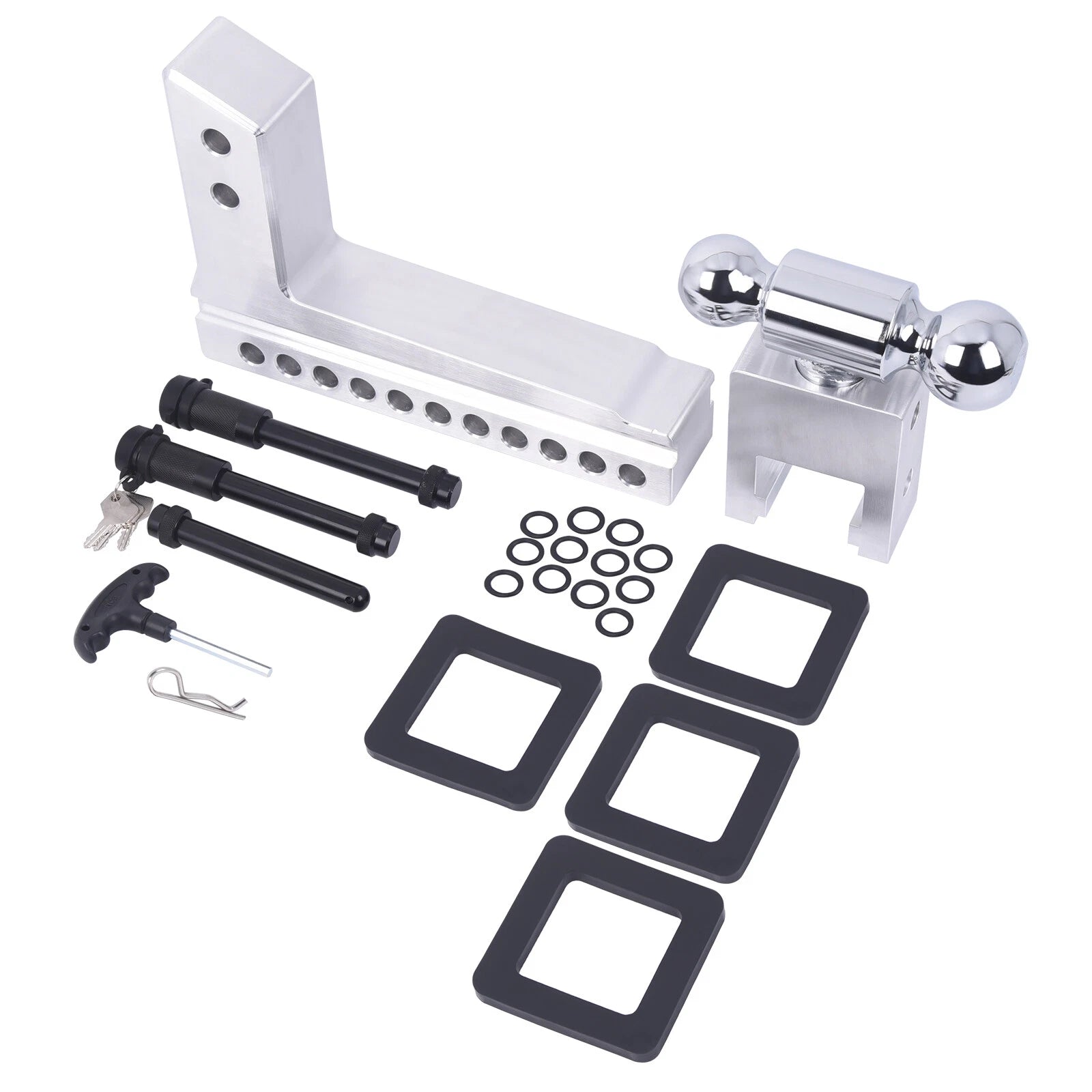 Adjustable Trailer Hitch Ball Mount for Truck (Fits Various Models)