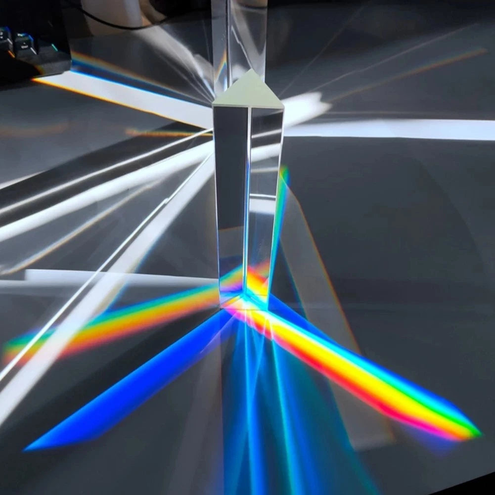 2 Inch Optical Glass Triangle for Colorful Light Effects and Learning