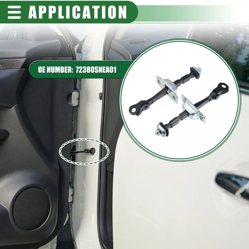 2X Right Door Check Strap Assembly for Honda Civic (2006–2011) No. 72340-SNE-A01