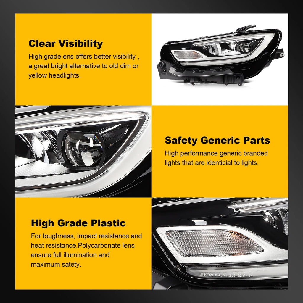 LED Headlight with Bulbs for Chrysler Pacifica (2021–2024)