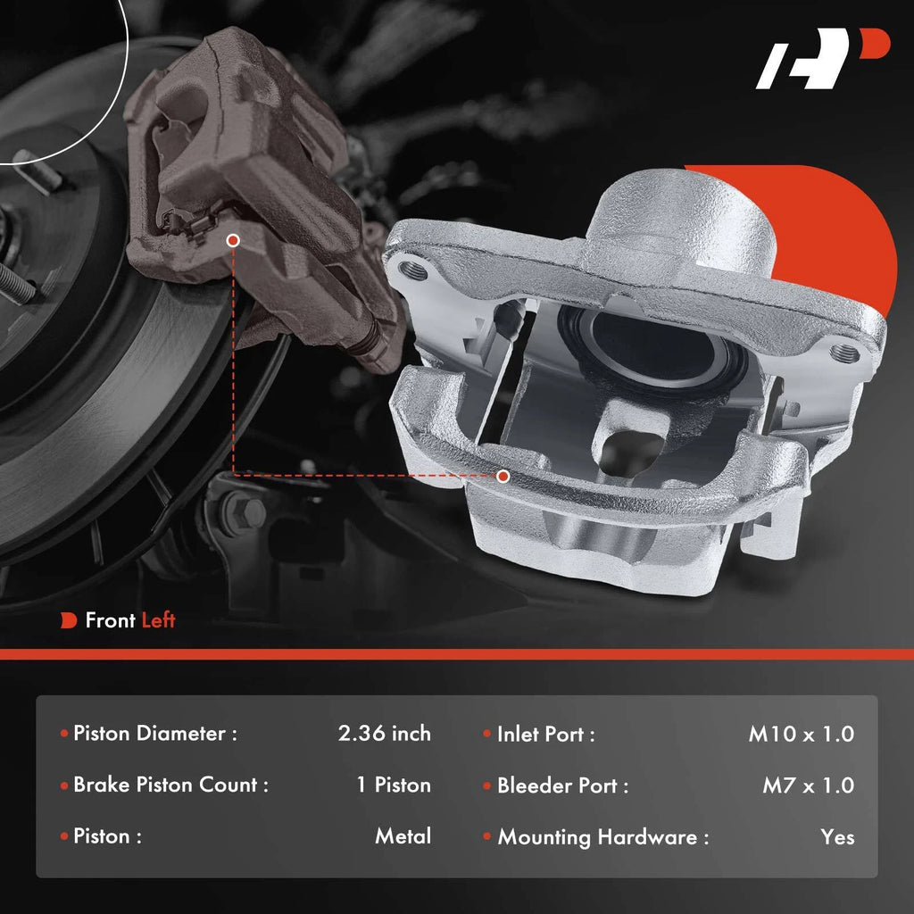 Front Driver Side Brake Caliper with Bracket for Toyota RAV4 (2001–2005)