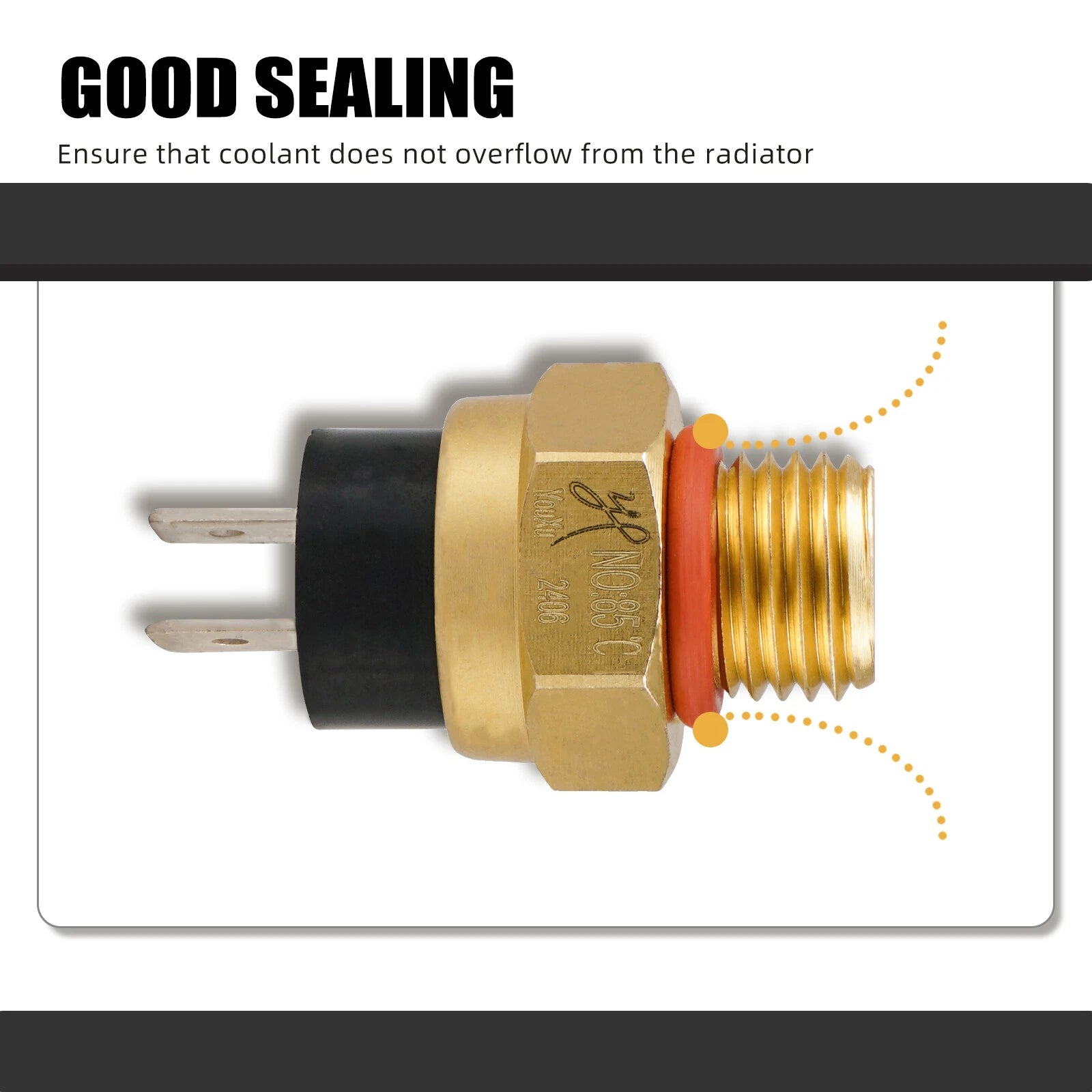 Radiator Coolant Temperature Switch M14x1.5mm 85℃ for KTM XC EXC (2000–2023)
