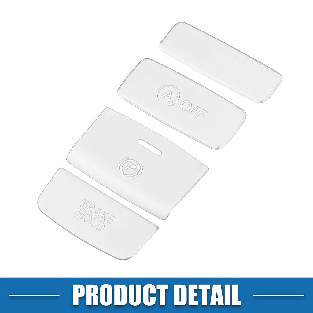Electronic Handbrake Button Cover Trim for Honda Civic (2022–2023) Aluminum Silver