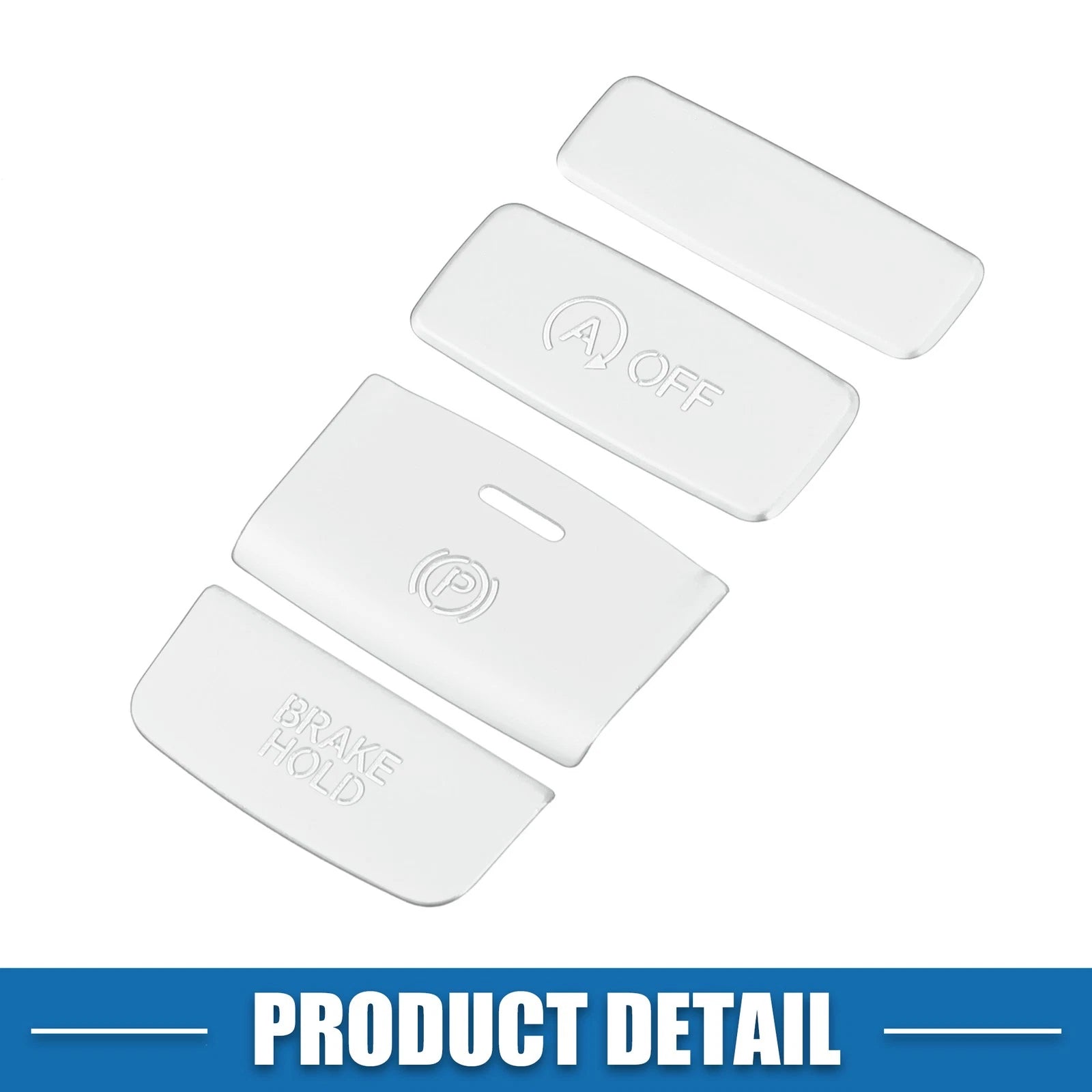 Electronic Handbrake Button Cover Trim for Honda Civic (2022–2023) Aluminum Silver