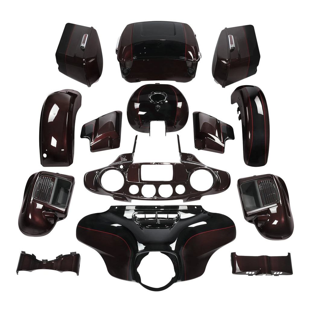 Fairing Bodywork Kit for Harley Electra Glide (2014–2024) Midnight Crimson/Vivid Black