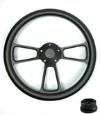 Steering Wheel Cover Carbon Fiber Wrap 14 Inch for Universal Fit SUV Sedan (—)