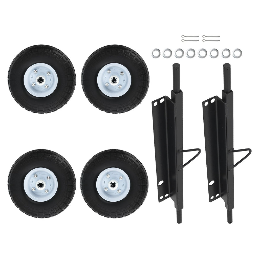 4X Wheel Kit Steel Axles Hardware for Honda Generator EU3000is (2003–2023)