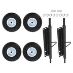 4X Wheel Kit Steel Axles Hardware for Honda Generator EU3000is (2003–2023)