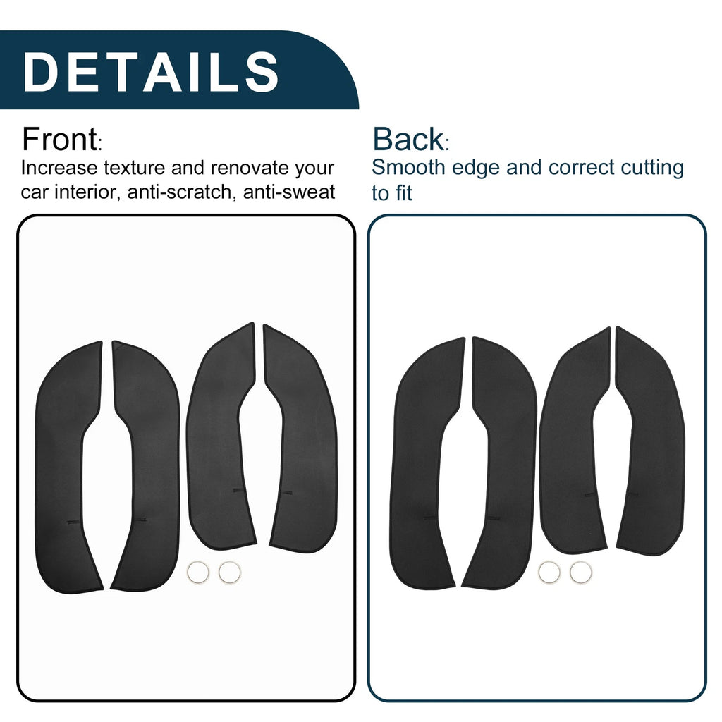 Set of 1 Car Door Leather Anti Kick Pad Sticker for BMW 3 Series (2020–2023)