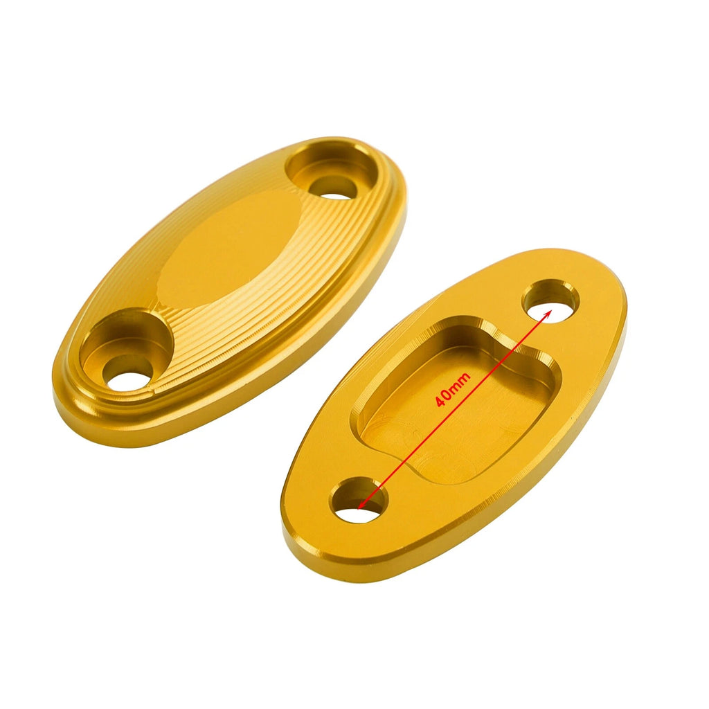 Aluminum Mirror Block Off Plates for Honda CBR 650F R (2014–2019)