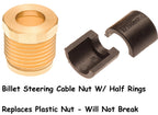 Billet Steering Cable Lock Nut & Half Rings for Sea Doo GTX GTI GTS RXP RXT XP (All Years)