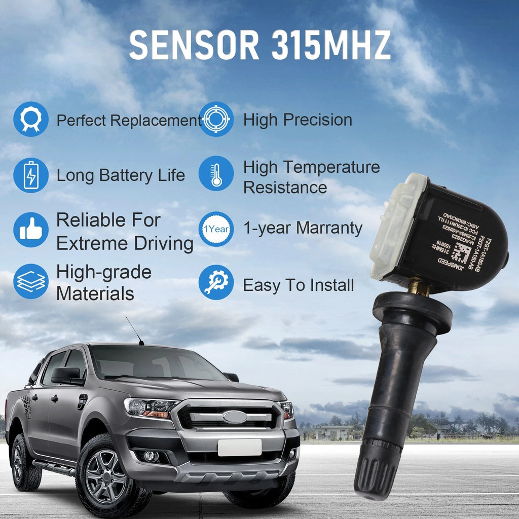 Set of 4 TPMS Tire Pressure Sensors for Ford F-150 Edge Mustang (2015–2019)