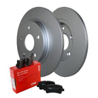 Rear Brake Kit 305mm Disc Rotors & TRW Pro Ceramic Pads for Chrysler Dodge VW