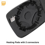 Left Side Heated White Mirror Glass for Volkswagen Beetle Jetta 