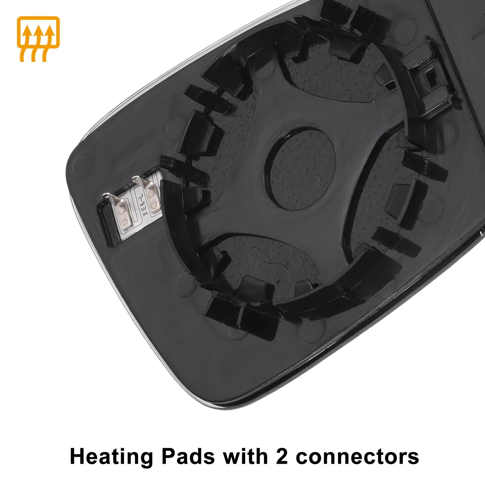 Left Side Heated White Mirror Glass for Volkswagen Beetle Jetta 