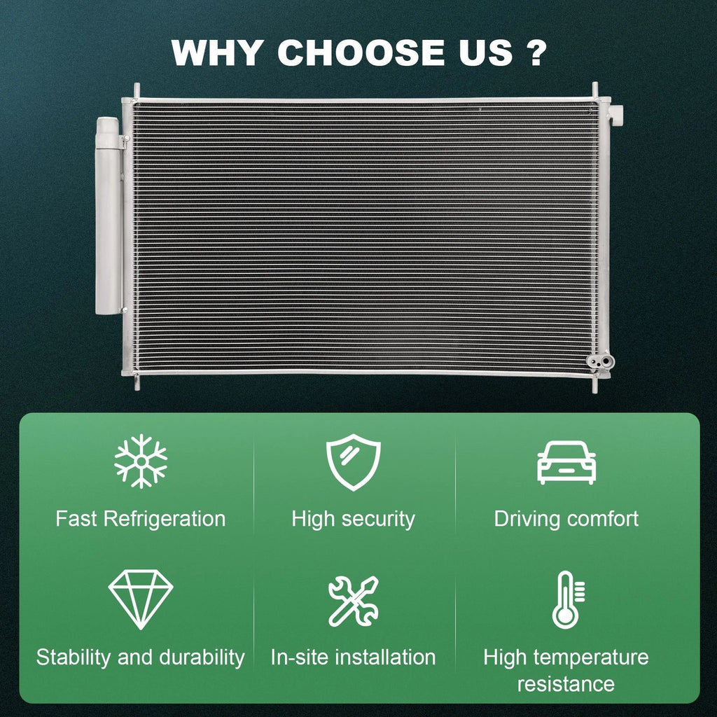 Aluminum AC Condenser for Honda CR-V (2012–2016)