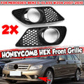 Front Fog Light Bezel Grille Cover for MERCEDES W204 C300 C350 (2007–2010)