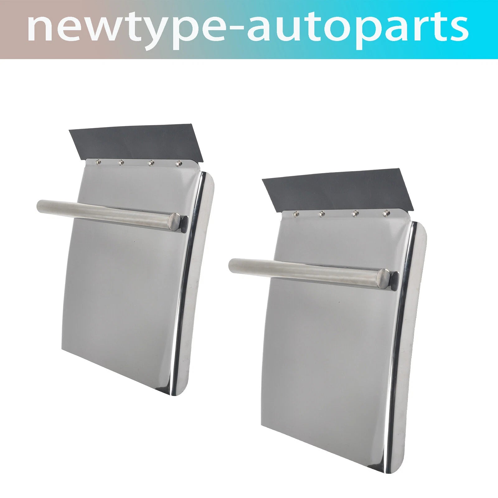 1 Pair Mud Flaps for Quarter Fender (24"x 29") with Stainless Steel Bracket