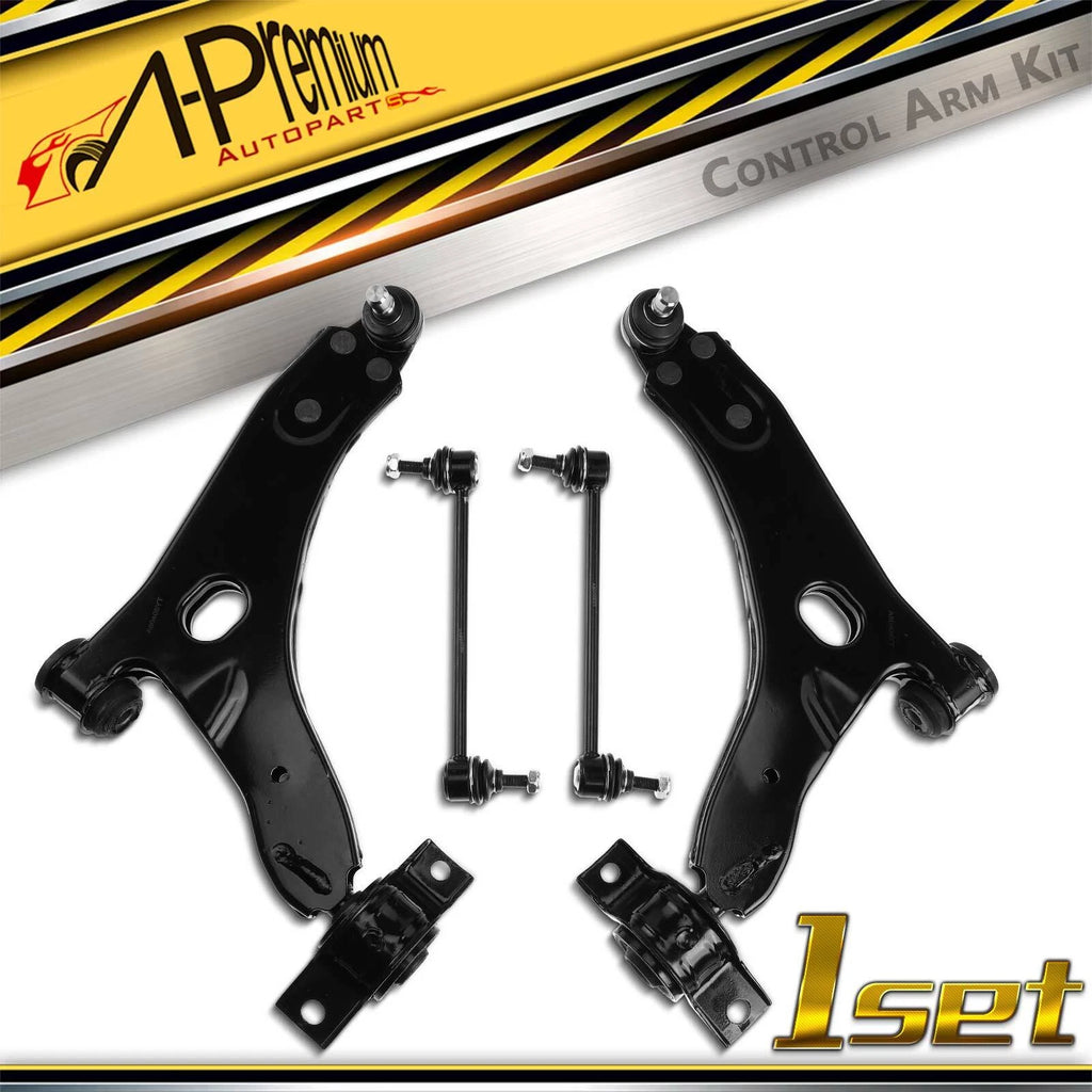 Set of 4 Front Control Arms with Ball Joints for Ford Focus (2000–2004)