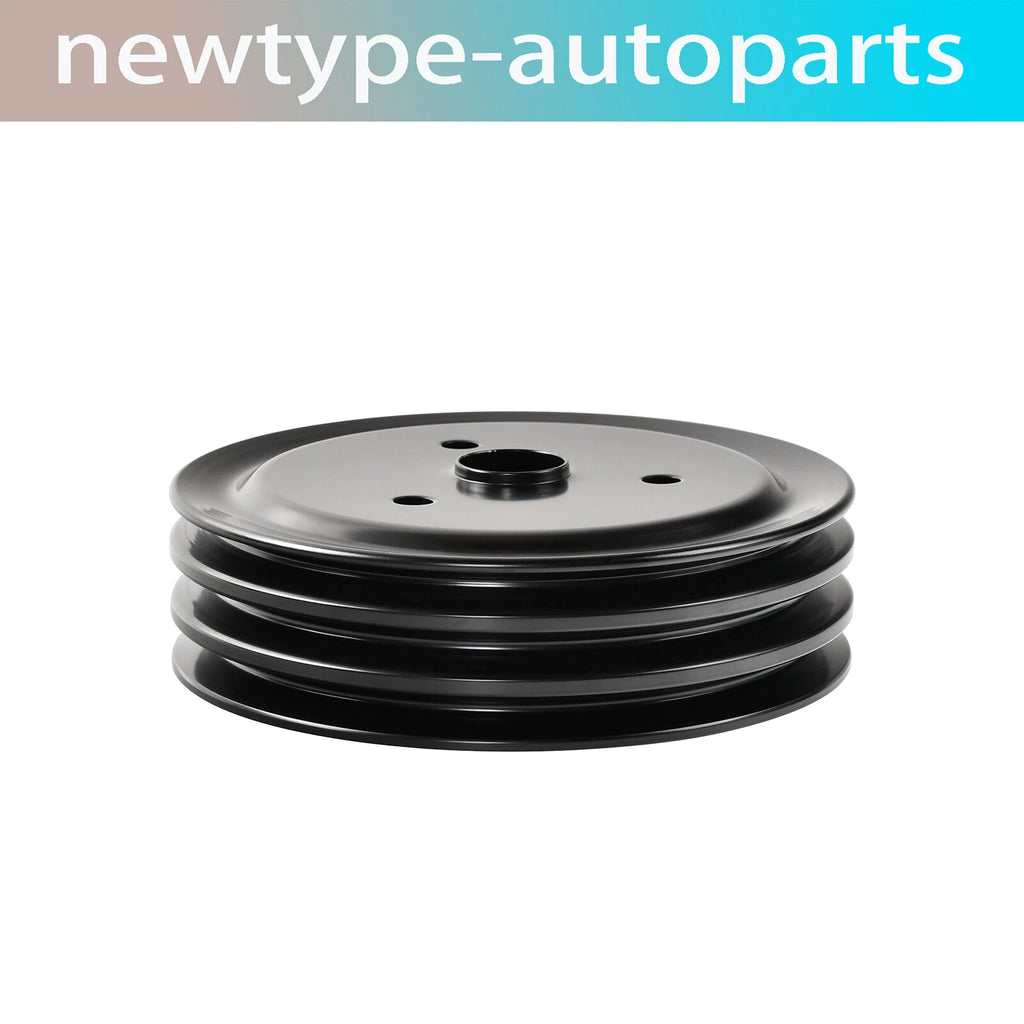 Triple Groove Crankshaft Pulley for SBC Chevy 262 350 400 SWP (Year Range)