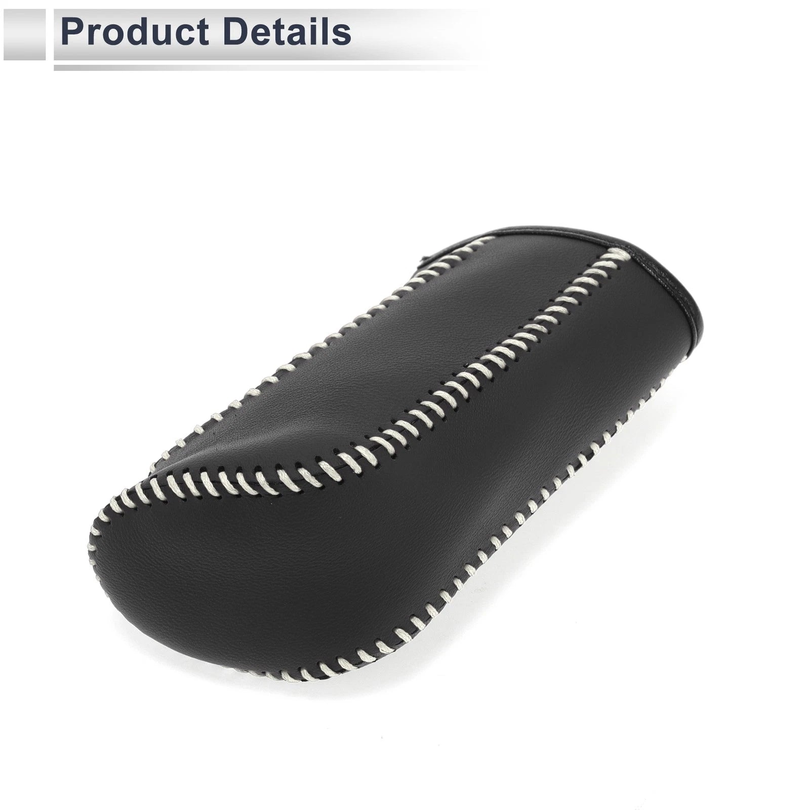Gear Shift Knob Cover for Nissan Tiida (2004–2012) Black Beige Faux Leather