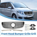 Front Upper Bumper Grille for Mercedes-Benz VITO-Class W477 (2014-2019) Black