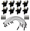 Set of 8 Ignition Wires & 8 Spark Plugs for Chevrolet GMC Isuzu V8
